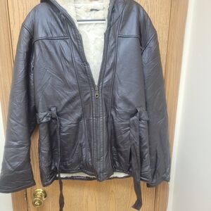 Vintage Wilsons Leather Black Ski Jacket